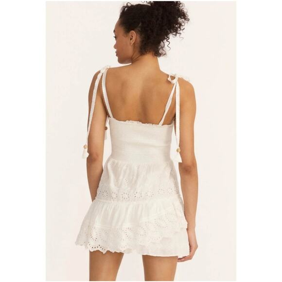 NWT LOVESHACKFANCY Olani Dress Ivory cottagecore sundress coquette 3064 - Picture 3 of 12